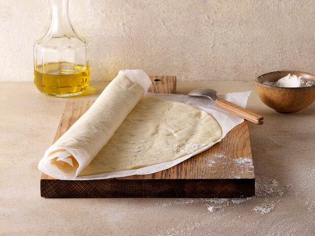 Teig ausgerollt